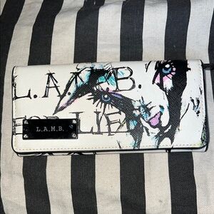 L.A.M.B. Black and White Wallet Chic Design
